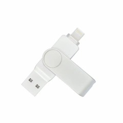 i-FlashDevice S series Liighting/USB 2 in 1 metal rotating FlashDriver