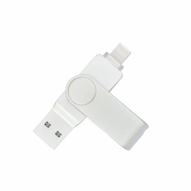 i-FlashDevice S series Liighting/USB 2 in 1 metal rotating FlashDriver