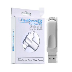 i-FlashDevice Apple/Android/Type C/USB 4 in 1 rotating metal FlashDriver