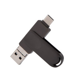 i-FlashDevice Apple/Android/Type C/USB 4 in 1 rotating metal FlashDriver