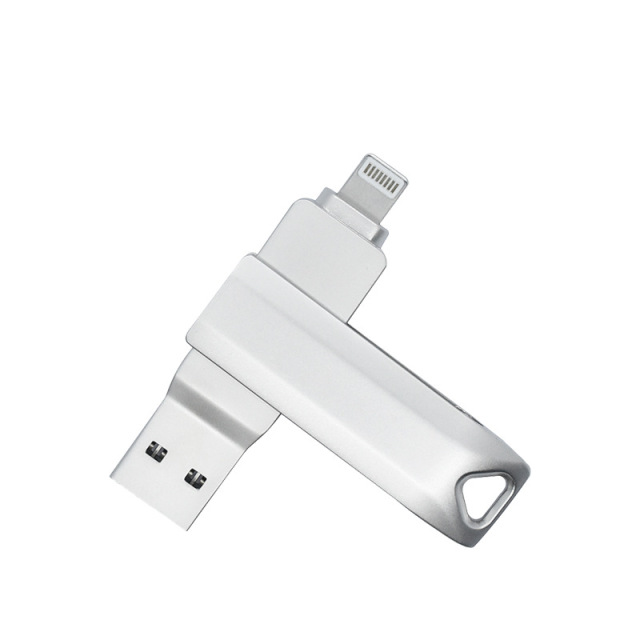 i-FlashDevice S series Liighting/USB 2 in 1 metal rotating FlashDriver