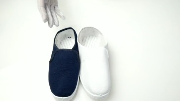 Anti static ESD cleanroom shoes PVC/PU/SPU sole canvas shoes