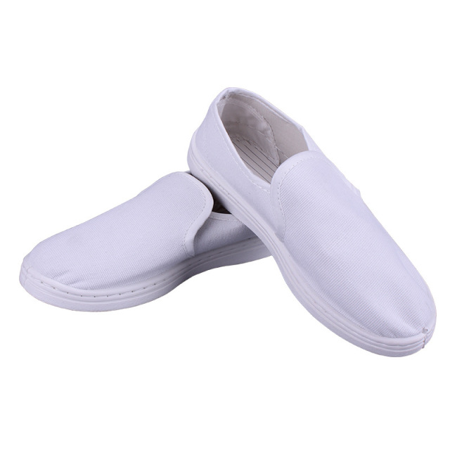 Anti static ESD cleanroom shoes PVC/PU/SPU sole canvas shoes