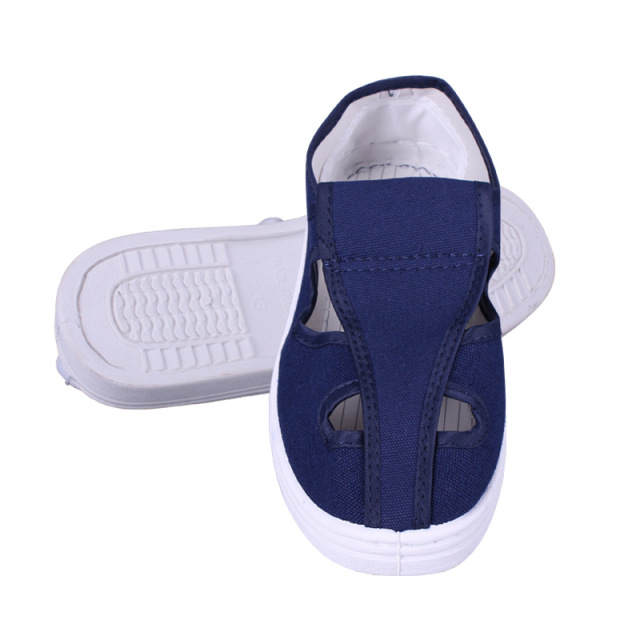 Anti static ESD cleanroom shoes PVC/PU/SPU sole canvas shoes