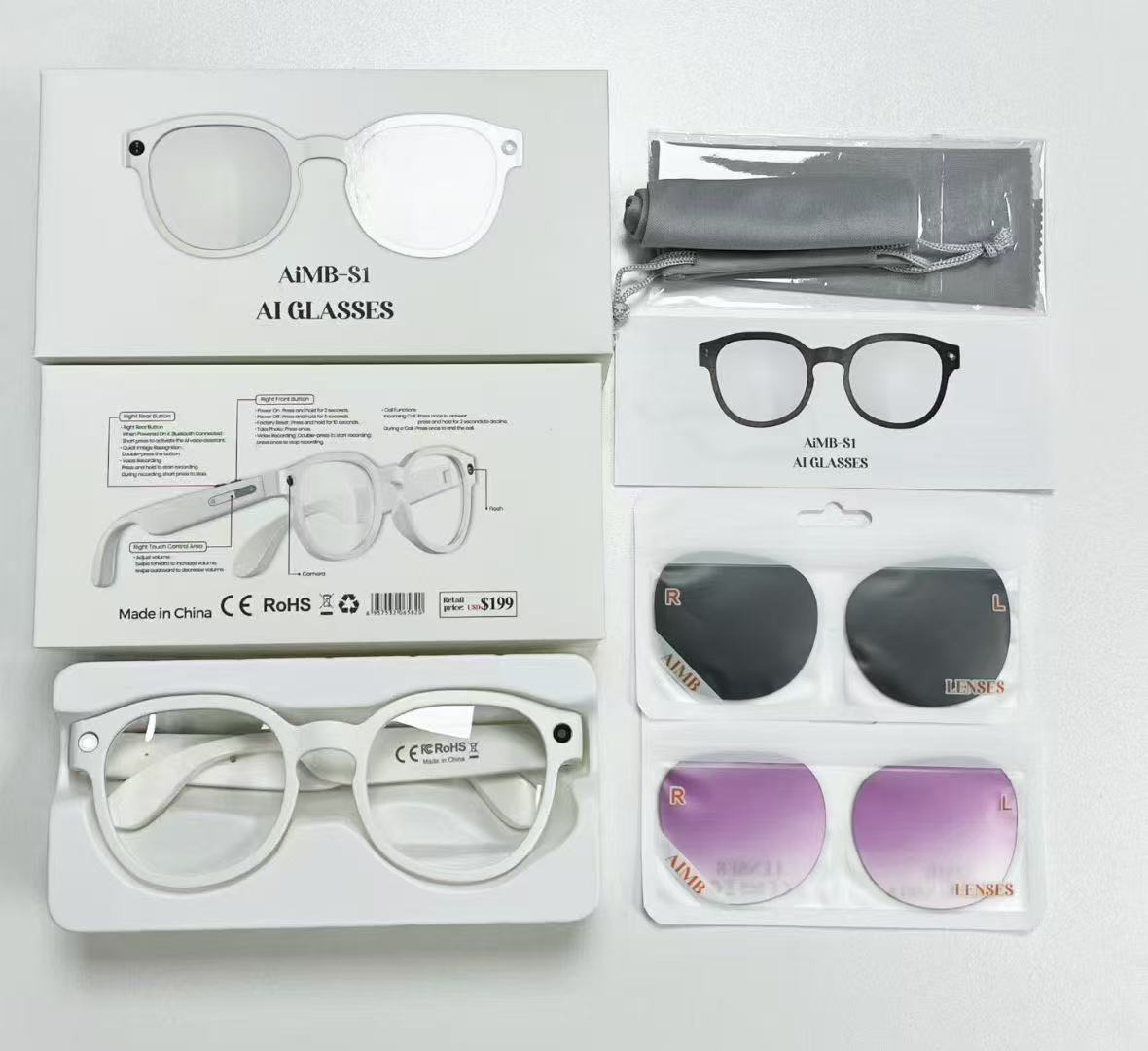 AI smart glasses AIMB S1