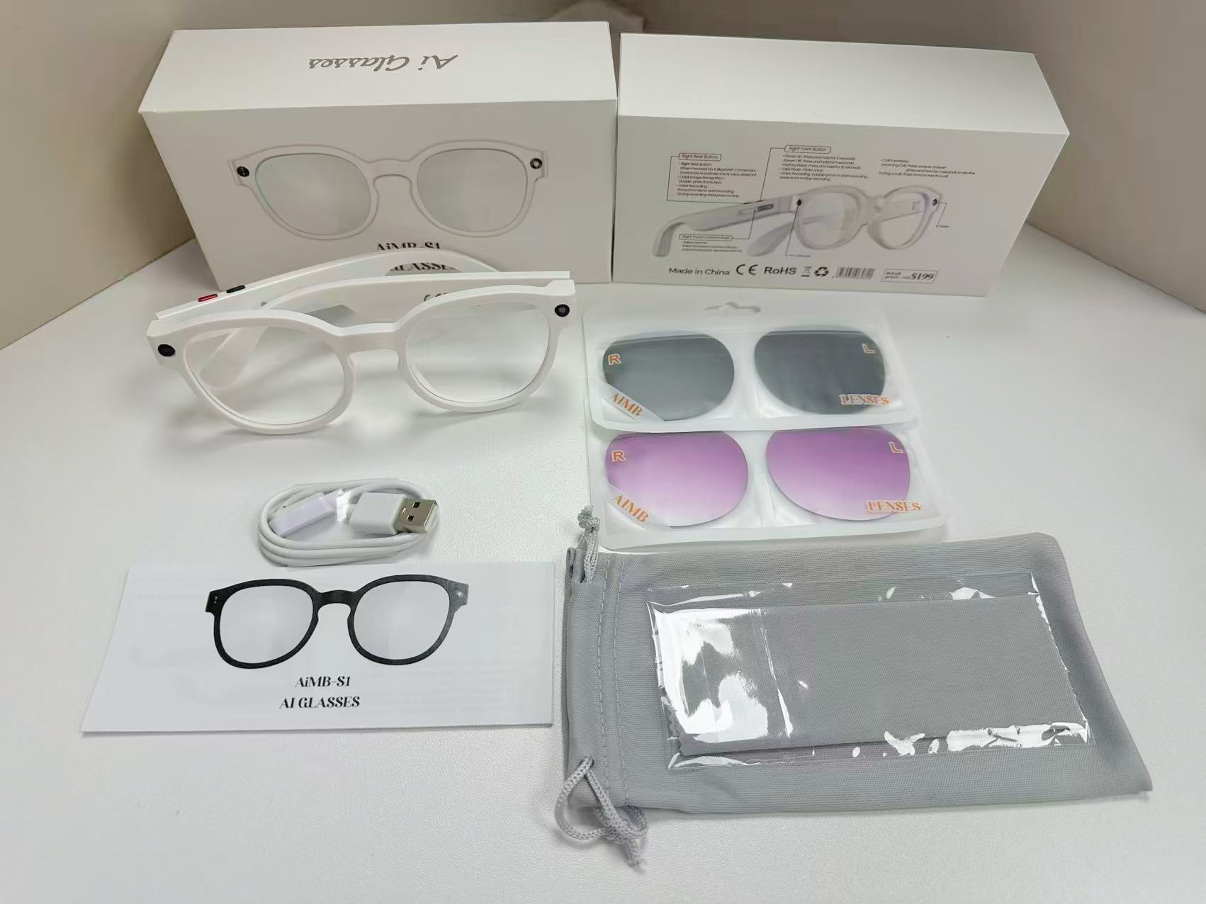 AI smart glasses AIMB S1