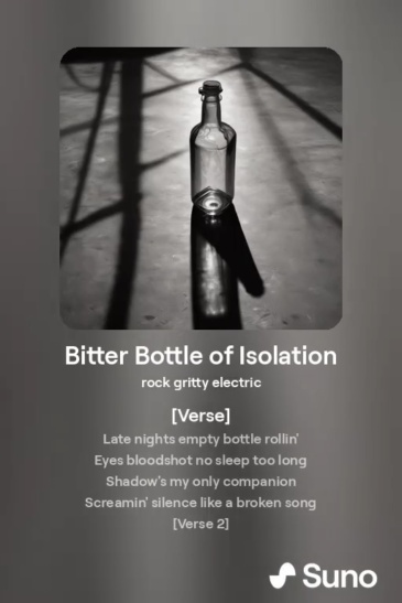 Bitter Bottle of Isolation