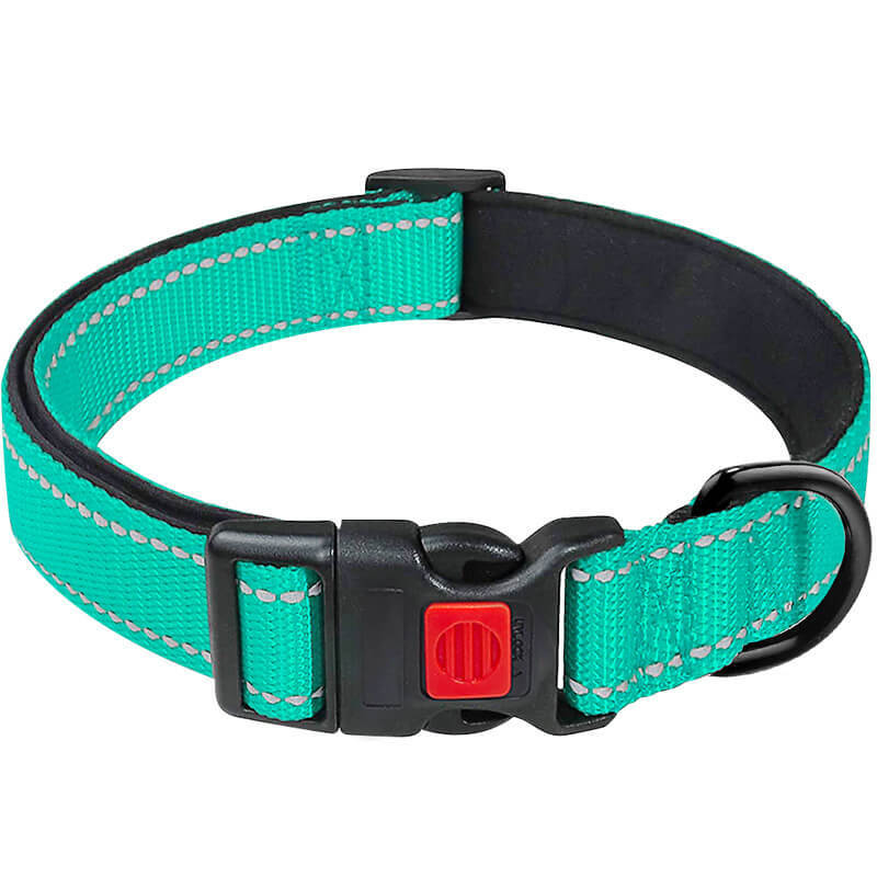Reflective anti-escape safety lock dog collar, suitable for large, medium and small dogs