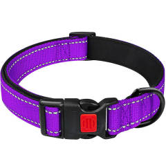 Reflective anti-escape safety lock dog collar, suitable for large, medium and small dogs