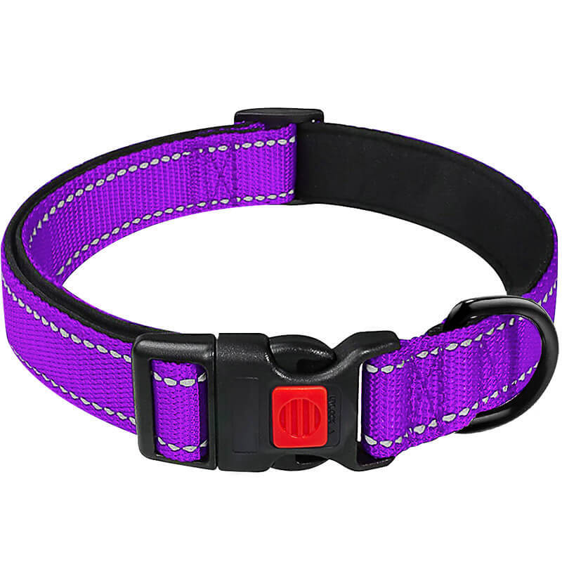 Reflective anti-escape safety lock dog collar, suitable for large, medium and small dogs
