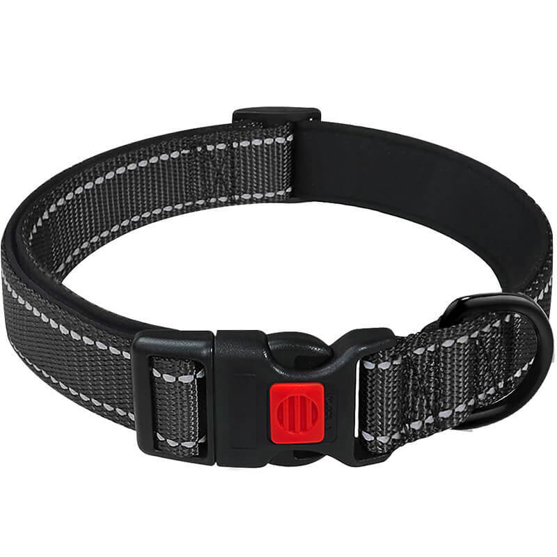 Reflective anti-escape safety lock dog collar, suitable for large, medium and small dogs