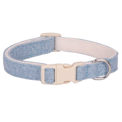 Pure Wholesale Soft Pet Hemp Dog Collars Manufacturer Comfortable Cotton Pet Collars Leashes