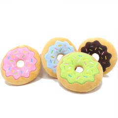 Donut pet plush toy 15cm donut, dog noise toy.