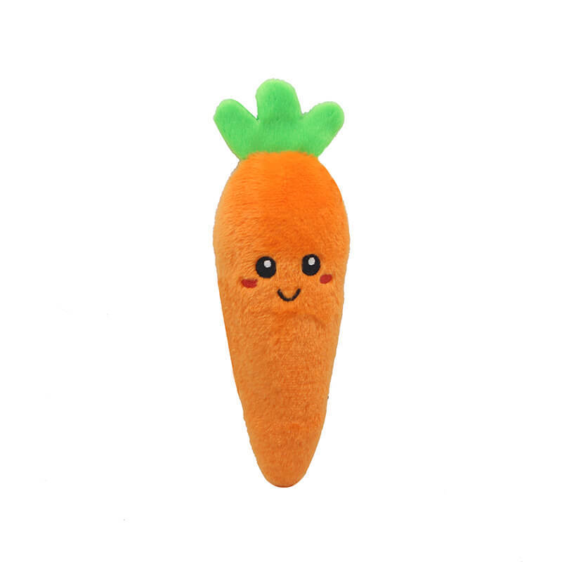 Dog cat puzzle plush toys fruit vegetables corn Bo radish