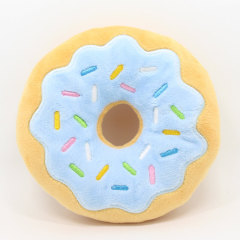 Donut pet plush toy 15cm donut, dog noise toy.