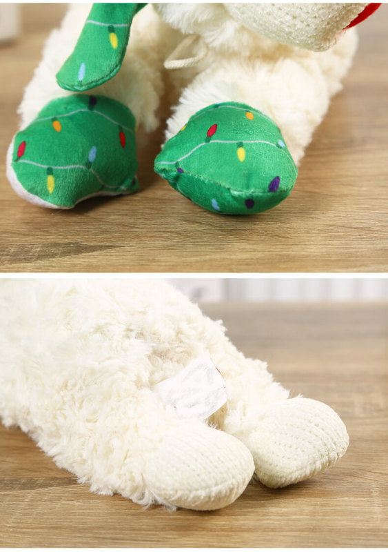 Hot selling pet plush sound making toys, lamb doll toys