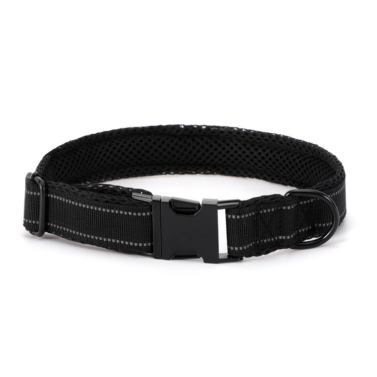Polyester collar with mesh cloth lining soft carving anti loss
