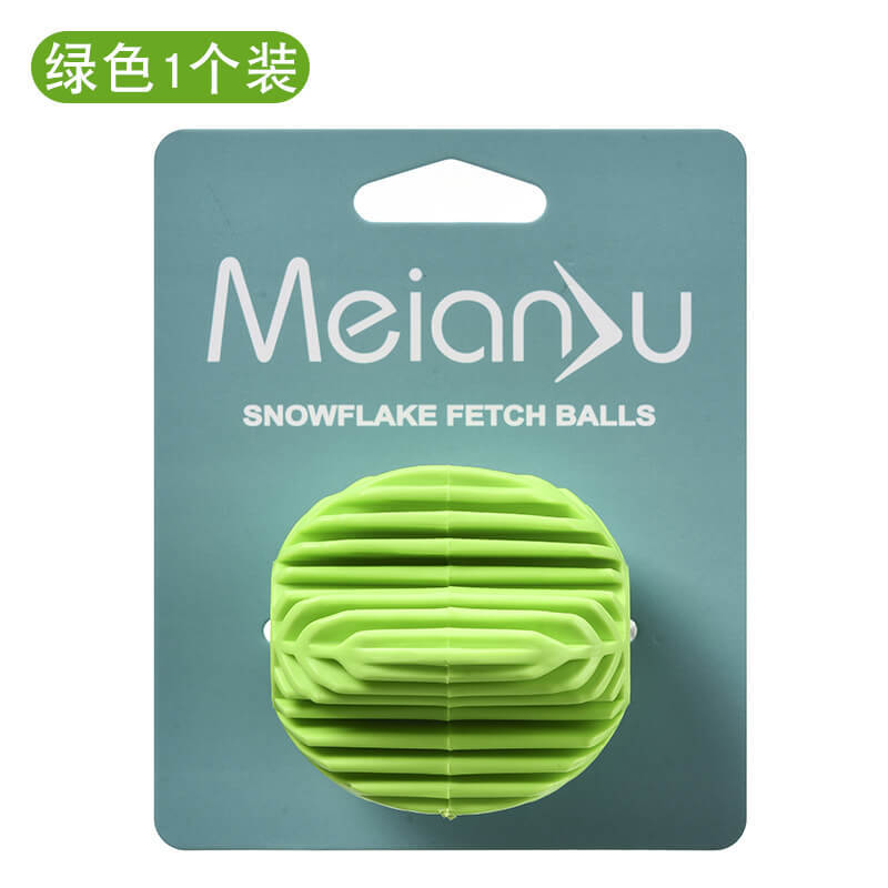 Snow elastic ball chew toy ball bite resistant solid ball rubber puppy toy recovery training