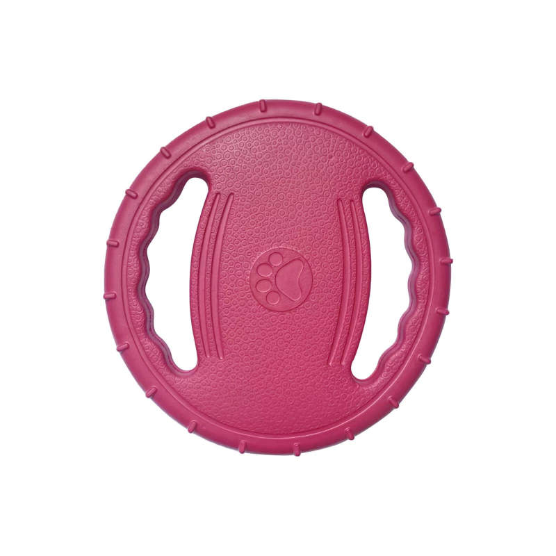 Dog Frisbee EVA handle direction loop foam bite resistant edge grazing training special outdoor flying saucer toys for pets