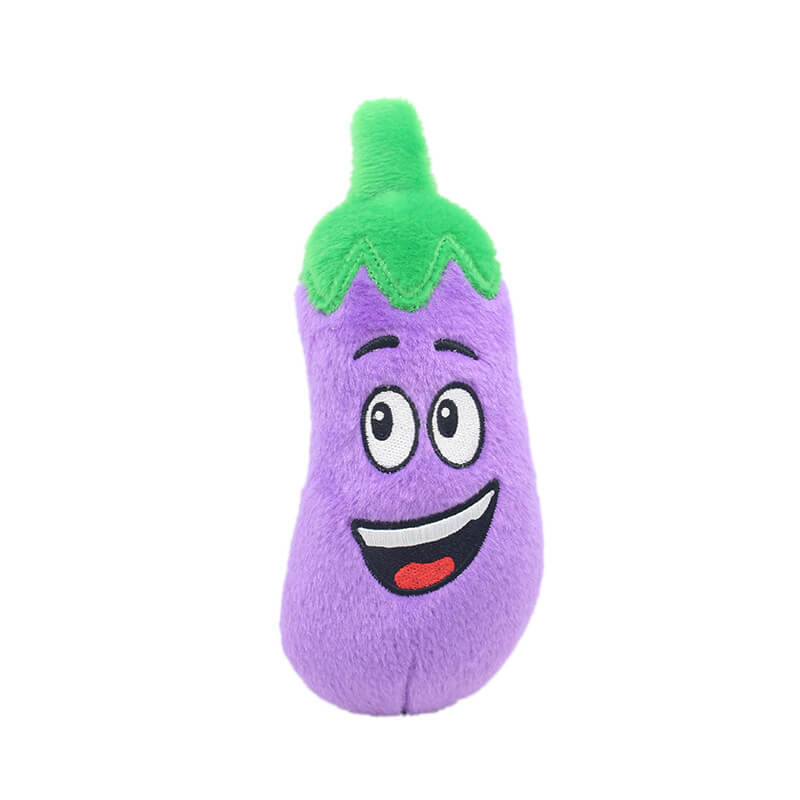 Dog cat puzzle plush toys fruit vegetables corn Bo radish