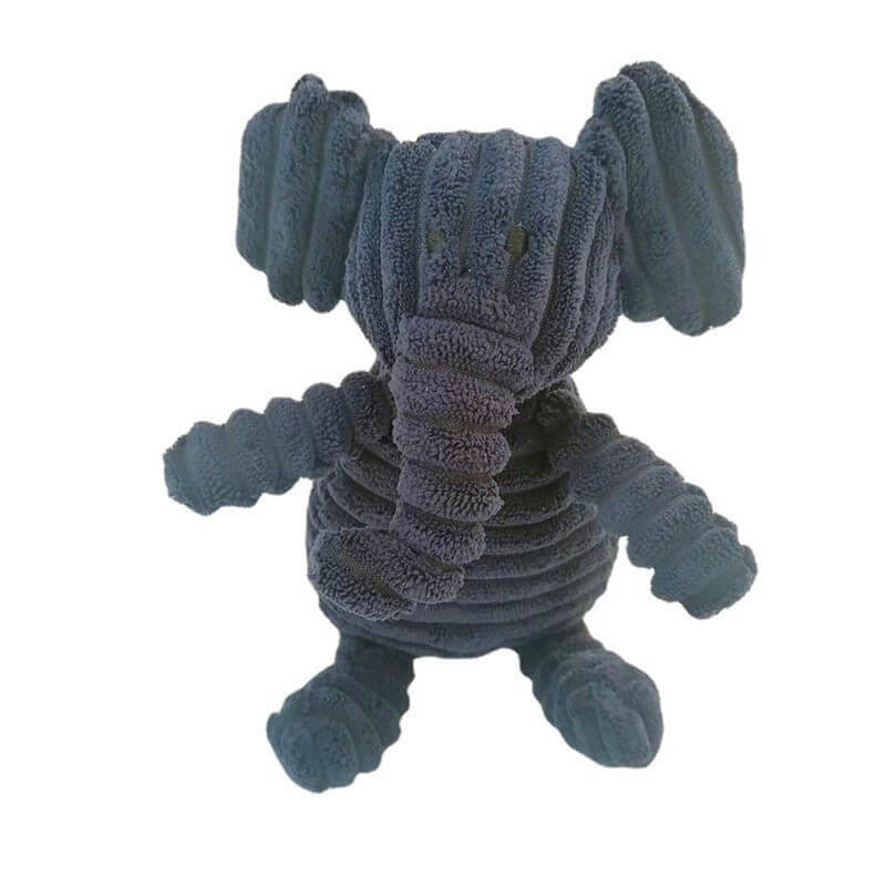 Small Fun Pet Toy Donkey-Shaped Corduroy Chew Toy with Squeaker Squeaky Plush Bone Molar Puppies Dogs Dog Training Accessories
