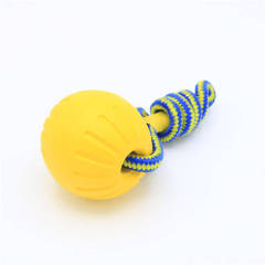 Pet toys bite-resistant vent Frisbee interactive tug-of-war toy pull ring with rope ball floating ball