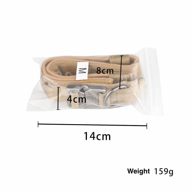 Tactical dog collar, nylon dog collar, large and medium-sized dog pet collar