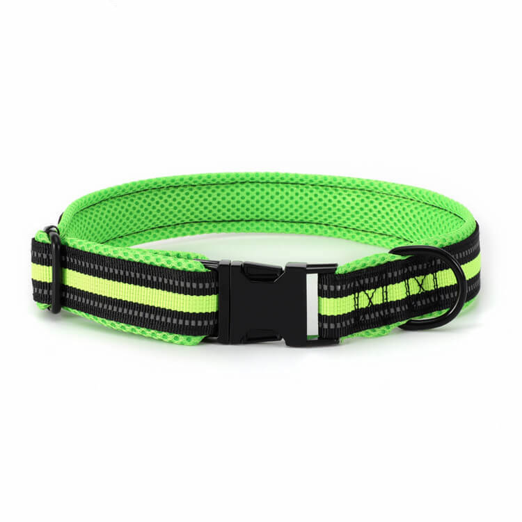 Polyester collar with mesh cloth lining soft carving anti loss