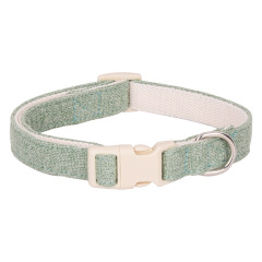 Pure Wholesale Soft Pet Hemp Dog Collars Manufacturer Comfortable Cotton Pet Collars Leashes