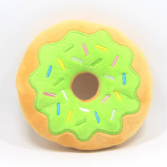 Donut pet plush toy 15cm donut, dog noise toy.