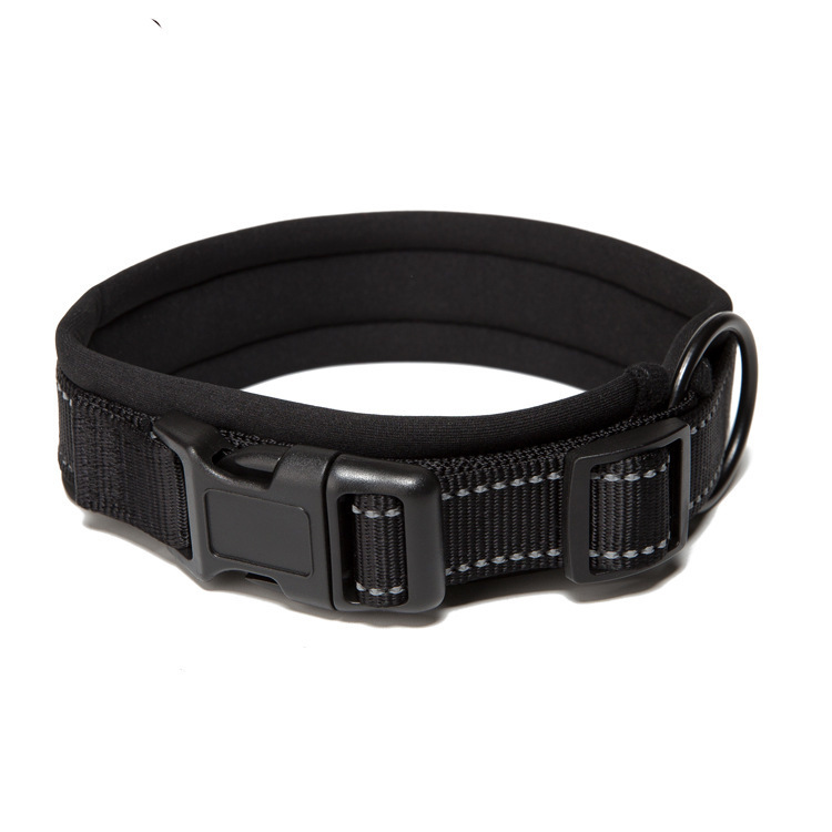 New nylon reflective diving material plastic buckle collar out walking dog neck ring