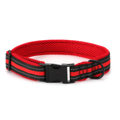 Polyester collar with mesh cloth lining soft carving anti loss
