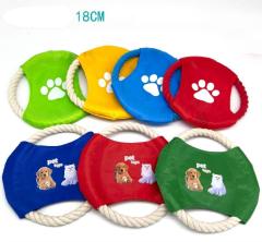 Cotton Rope Pet Frisbee Dog Frisbee Cotton Rope Frisbee Pet Training Frisbee