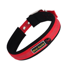 Glow In The Dark Pin Neoprene Design Big Reflective Nylon Wholesale Dog Collar Manufacturer Custom Training For Sale Dog Collar