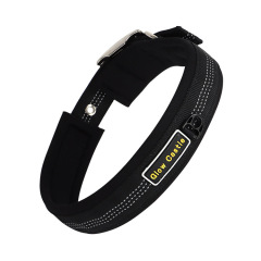 Glow In The Dark Pin Neoprene Design Big Reflective Nylon Wholesale Dog Collar Manufacturer Custom Training For Sale Dog Collar