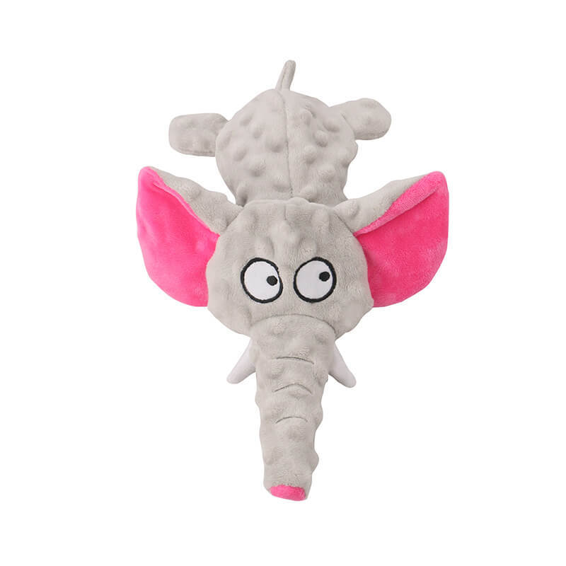Pet plush toy elephant skin shell, interactive rechargeable paper sound toy for dogs