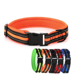 Polyester collar with mesh cloth lining soft carving anti loss