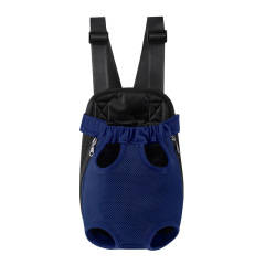 Pet chest bag, outdoor pet cat bag, dog mesh breathable and comfortable backpack, four-legged backpack