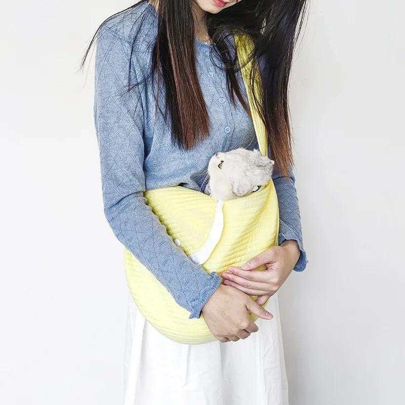 LM0097H outing pet carriers Pet Cat Canvas Bag Portable carrying crossbody bag for outdoor use Cat shoulder bag