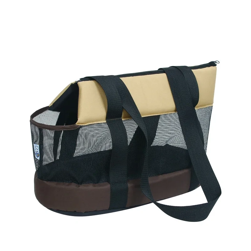 Hot Sale Portable Pet Carrier Bag Breathable Stretch Thick Mesh Oxford Foldable Cat Dog Travel Backpack Shoulder Bags