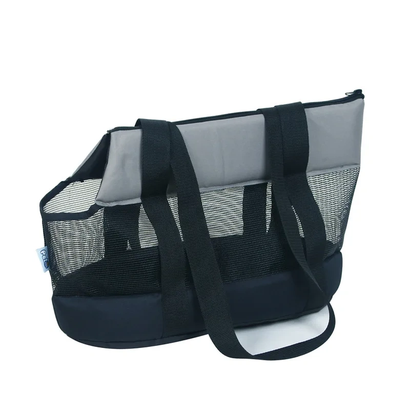 Hot Sale Portable Pet Carrier Bag Breathable Stretch Thick Mesh Oxford Foldable Cat Dog Travel Backpack Shoulder Bags