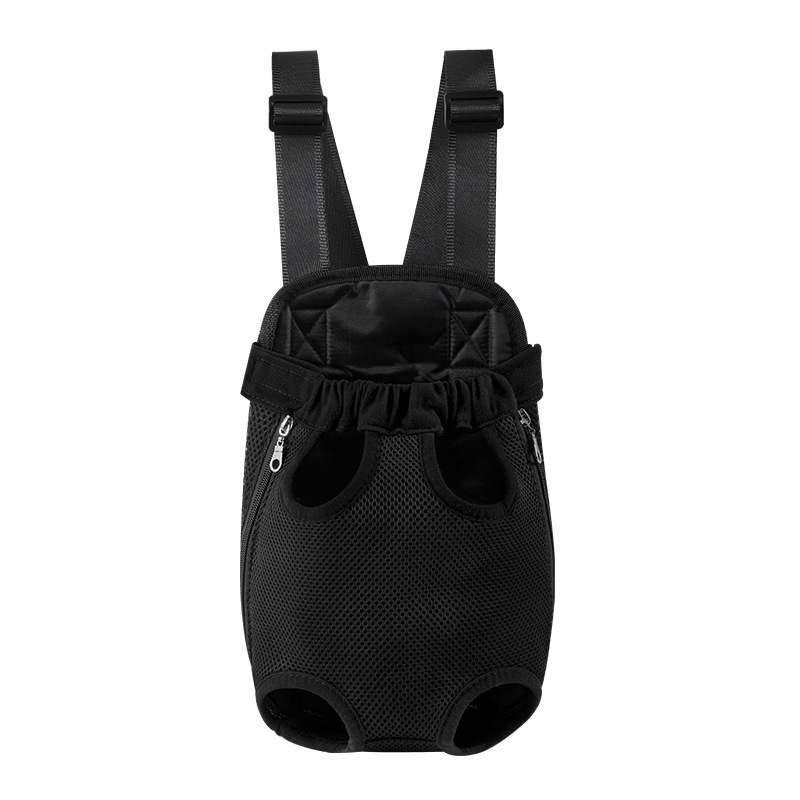 Pet chest bag, outdoor pet cat bag, dog mesh breathable and comfortable backpack, four-legged backpack