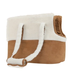 Stylish soft warm cat bag fall winter handbag portable luxury pet travel carrier large capacity pet backpack wholesale