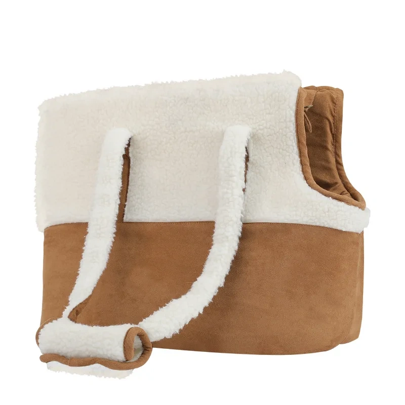 Stylish soft warm cat bag fall winter handbag portable luxury pet travel carrier large capacity pet backpack wholesale