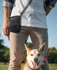 Multifunctional dog food waist bag for dog training, training snack bag