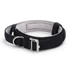 Luxury Tactical Dog Collar Adjustable Military Nylon Dog Collar Heavy Duty Metal Buckle With Handle For Dog Training