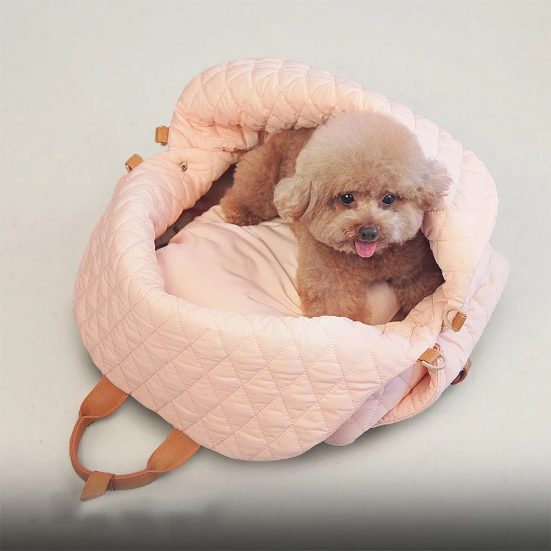 Luxury Multi-function Portable Soft-Sided Puppy Pet Carrier Tote Bag Small Dog Cat Carrier Purse Travel Bag for Outdoor