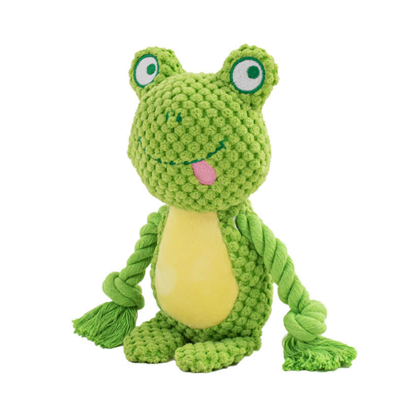 Plush sound-making cotton rope toys for pets, interactive bite-resistant toys for dogs