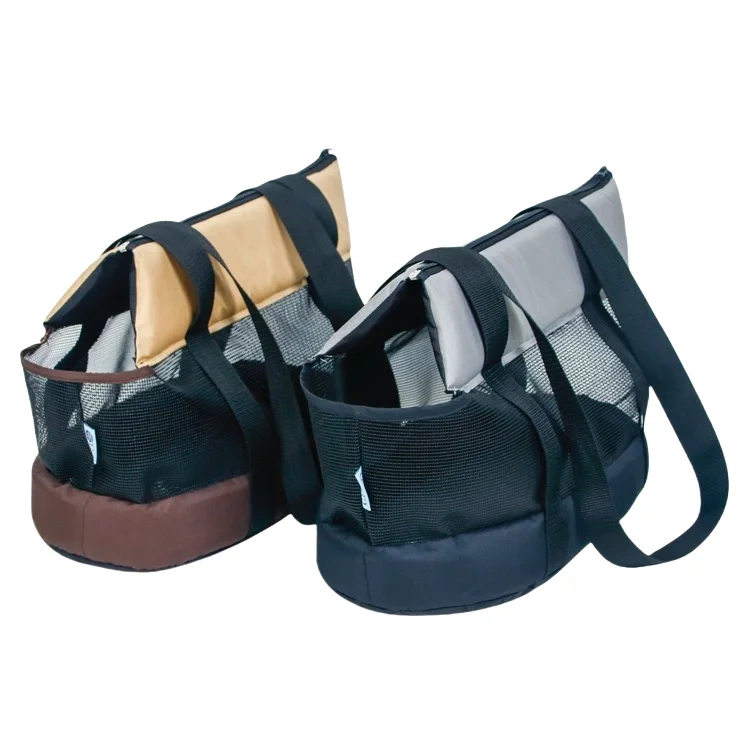 Hot Sale Portable Pet Carrier Bag Breathable Stretch Thick Mesh Oxford Foldable Cat Dog Travel Backpack Shoulder Bags