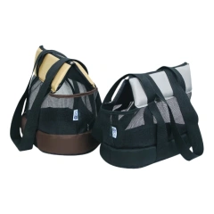 Hot Sale Portable Pet Carrier Bag Breathable Stretch Thick Mesh Oxford Foldable Cat Dog Travel Backpack Shoulder Bags